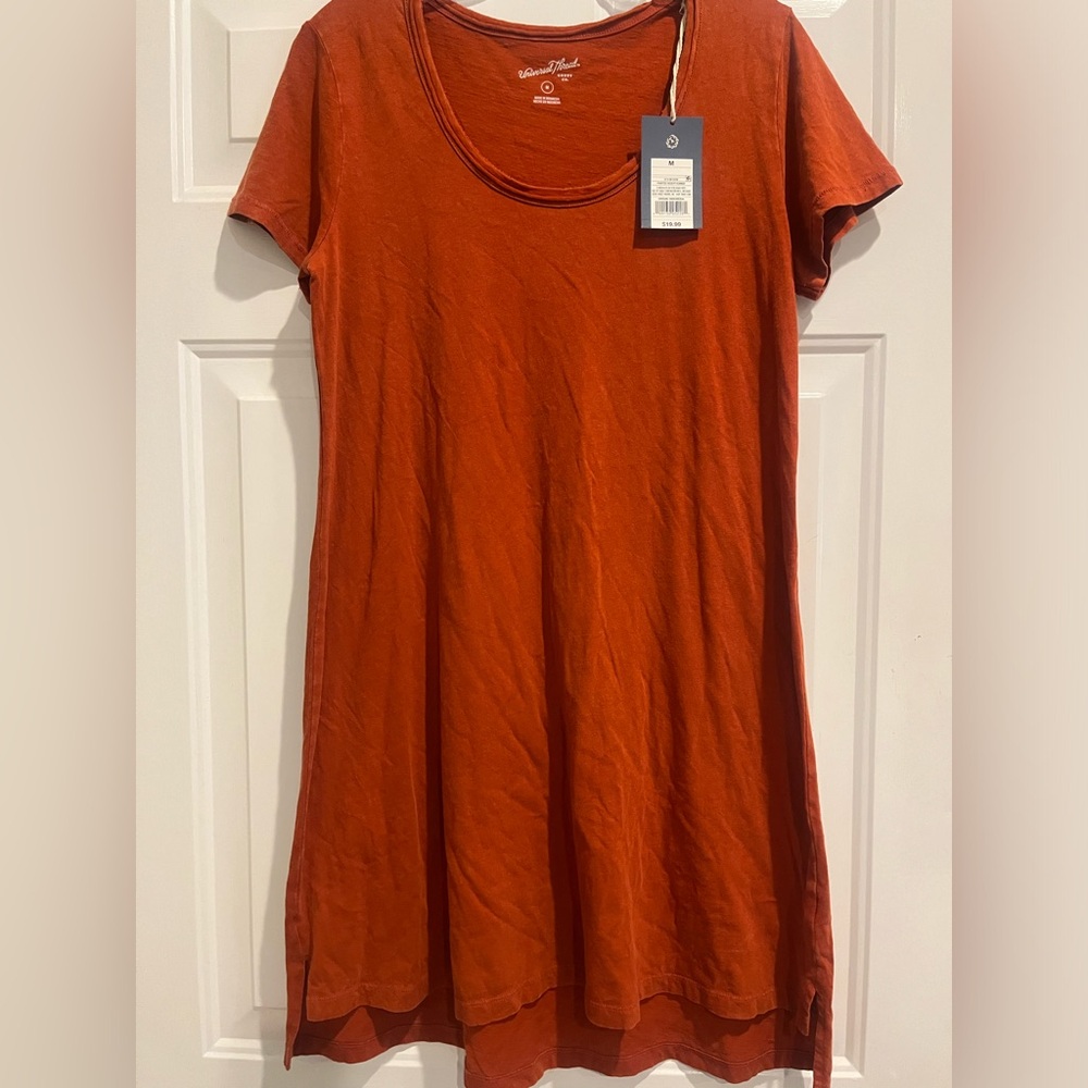 Universal Thread t shirt dress, new with tags, women’s size medium